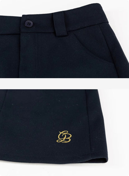 American Navy Blue A-line Skirt