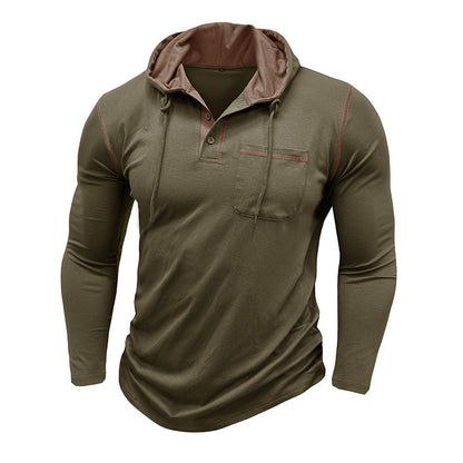 Men's Long-sleeved Hooded