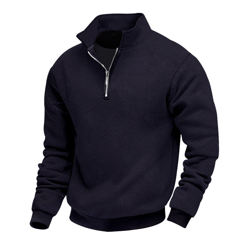 Lapel Zipper Men's Loose-fitting Sweatshirts