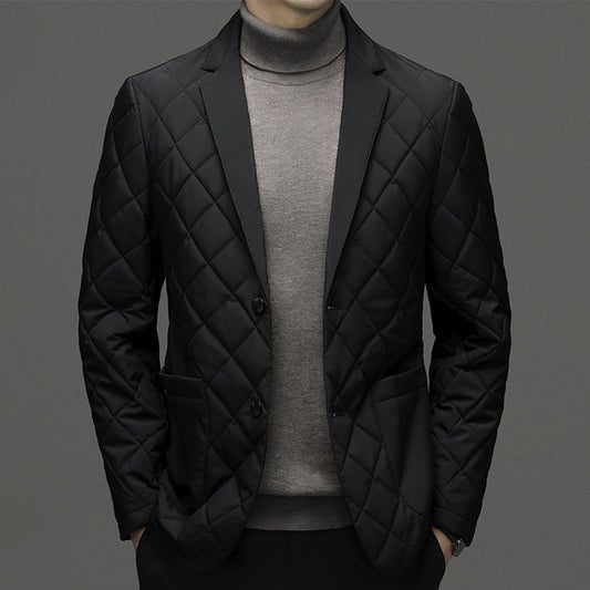 Clothing Down Men's Lapel Thick Warm Jacket