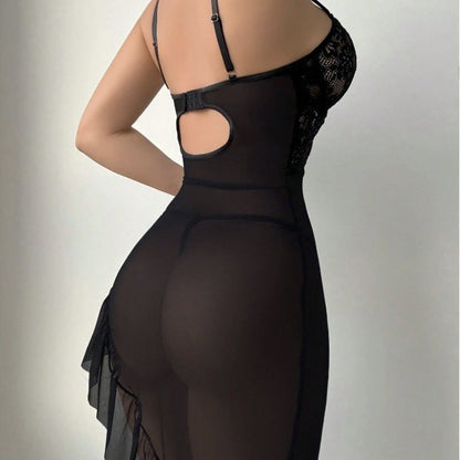 Nightdress Women's Sexy V-neck Lace Suspenders