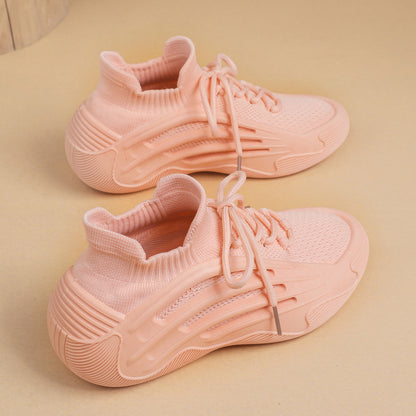 Ladie's Flat Soft Bottom Stretch Sock Shoes