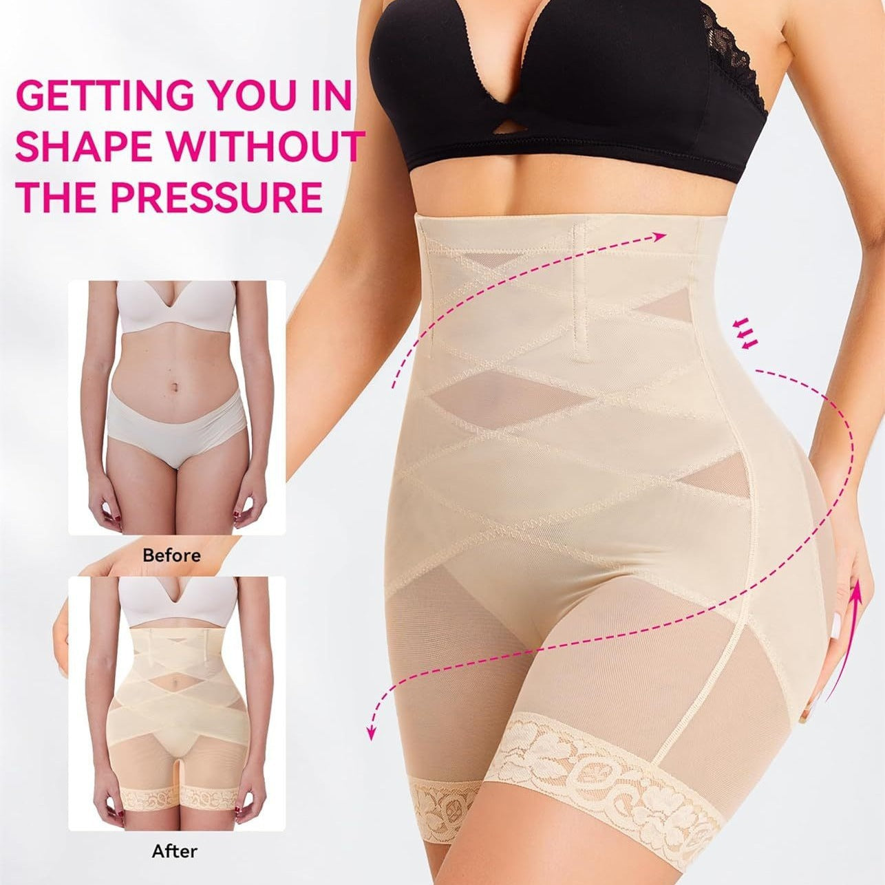 Mesh Lace Breathable Hip Lifting