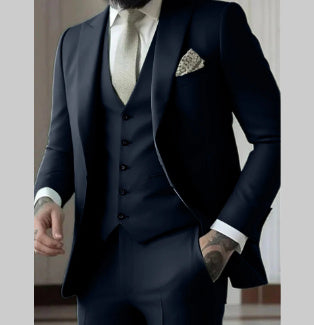 Men's Slim Fit Business Suit Set