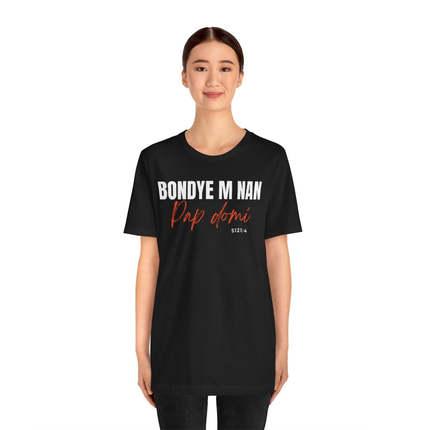(Black Letters) Faith-Inspired| Bondye M Nan Pap Domi