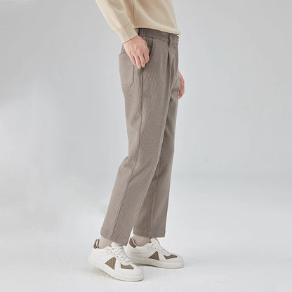 Nice Corduroy Men's Straight All Loose Trousers