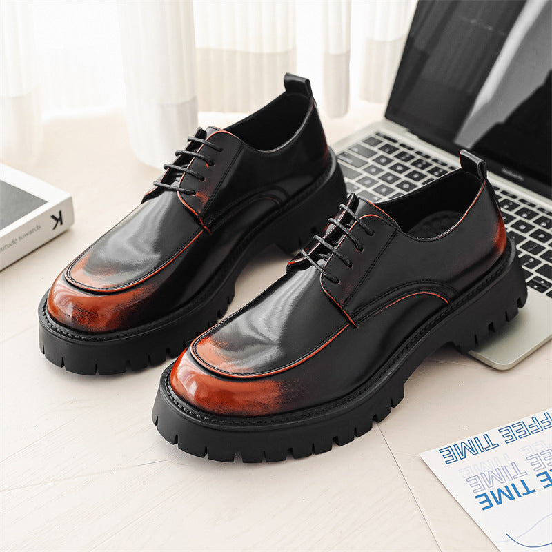 Men's Thick-soled Height-increasing Leather Shoes