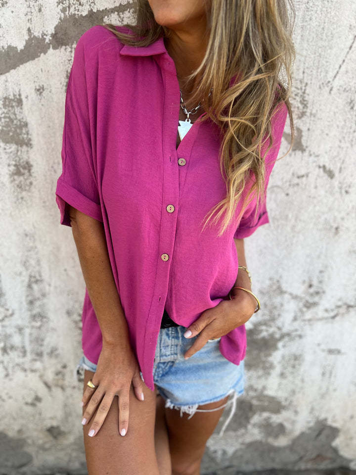 Ladie's Turn-down Blouse Tops