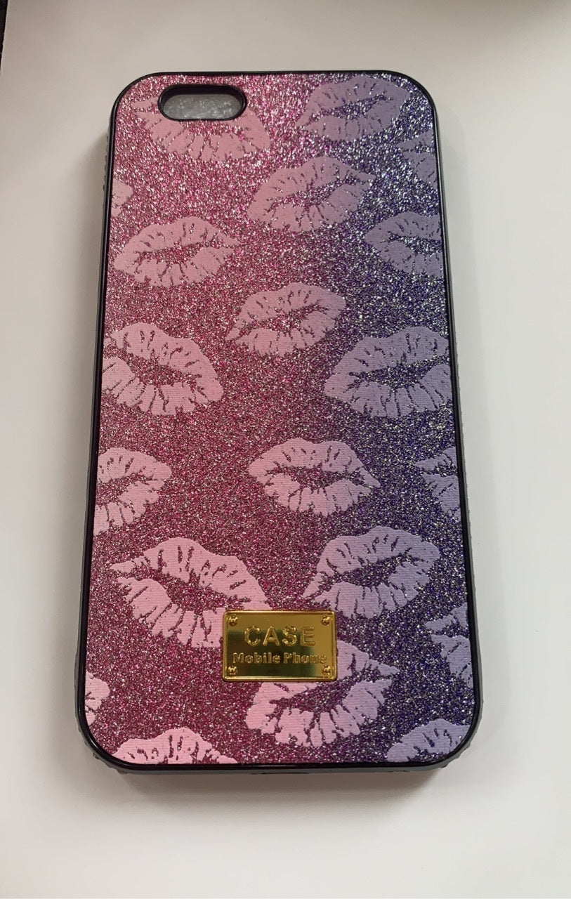 Glitter powder side phone case