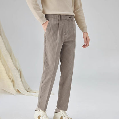 Nice Corduroy Men's Straight All Loose Trousers