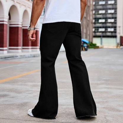 High Waist Bootcut Slim Pants