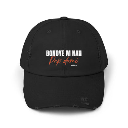 Unisex Cap Design "Bondye m nan pap Domi"