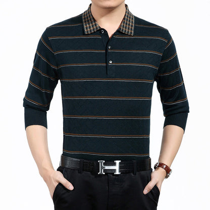 Men's sweater lapel thin section men's sweater