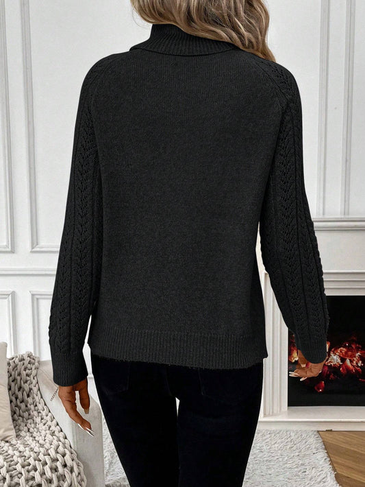 Turtleneck Long Sleeve Casual Sweater