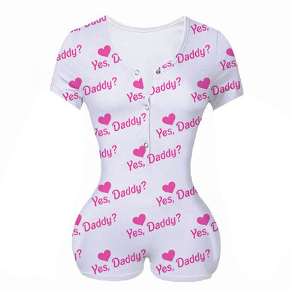 Deep V-neck panda long-sleeved button