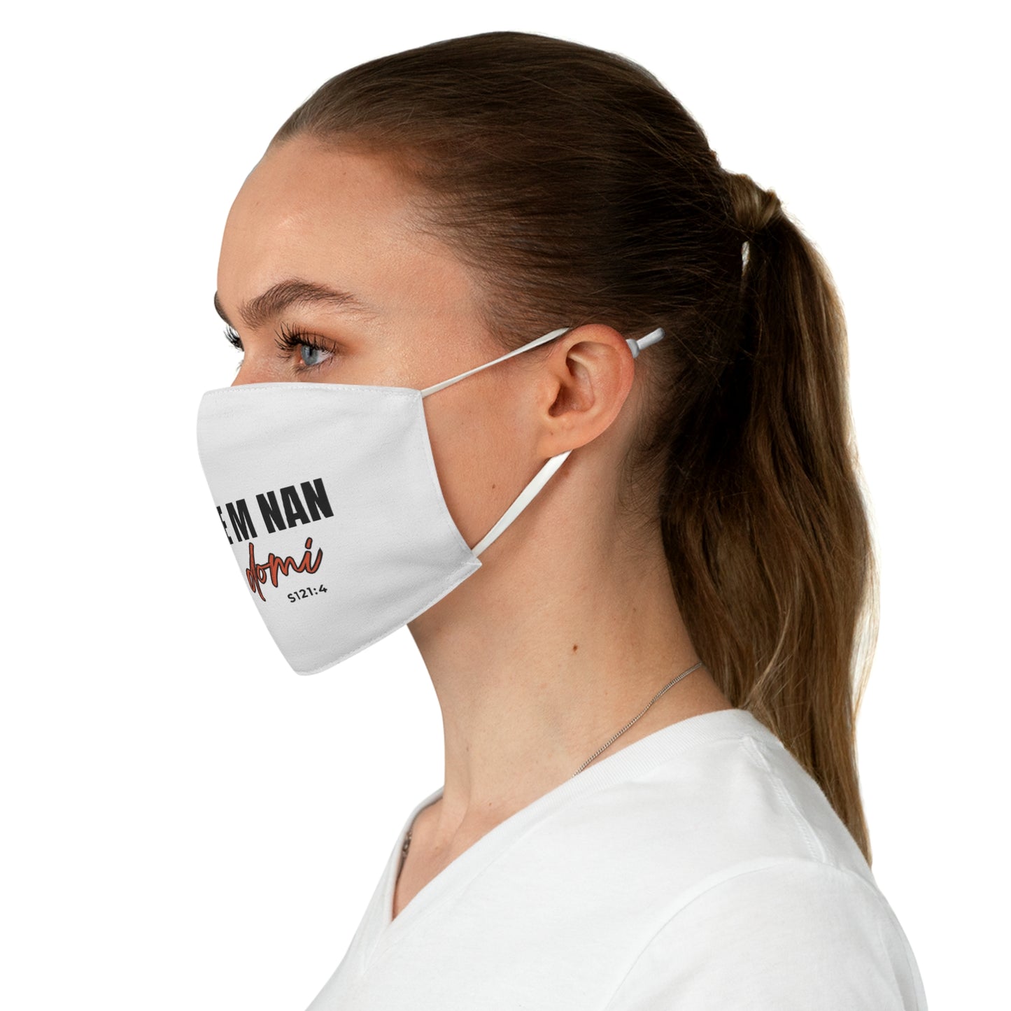 Face Mask Reusable - "Bondye M Nan Pap Domi"