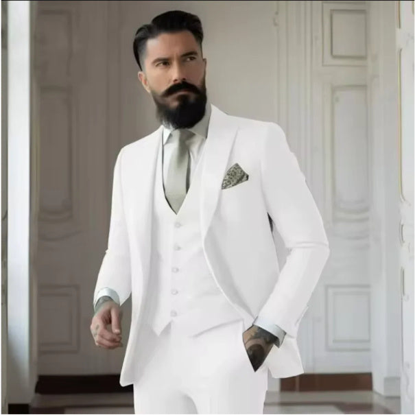 Men's Slim Fit Business Suit Set