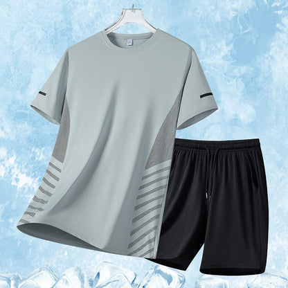 Quick-drying Sports T-shirt Shorts Suit