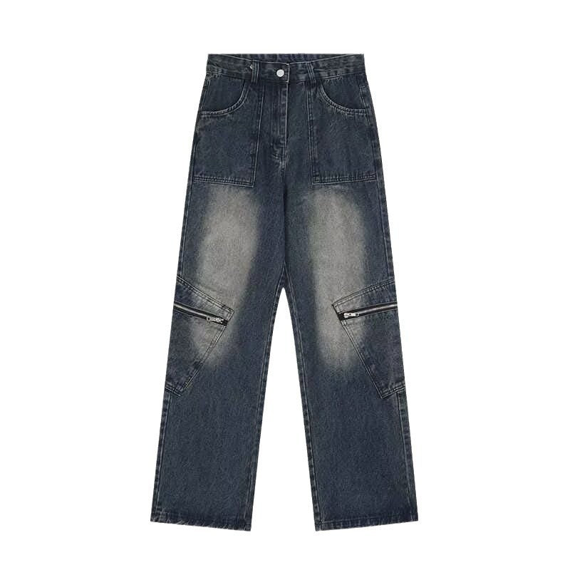 High Street Yellow Mud Dyed Denim Trousers