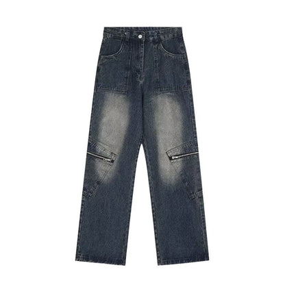 High Street Yellow Mud Dyed Denim Trousers