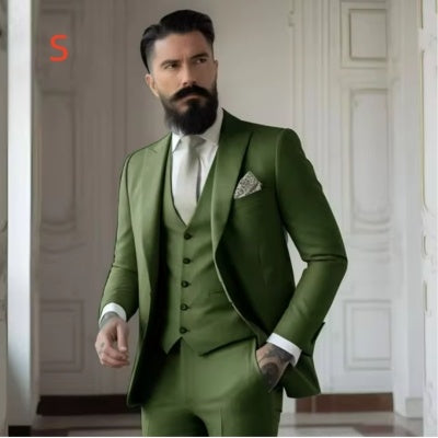 Men's Slim Fit Business Suit Set