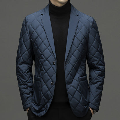 Clothing Down Men's Lapel Thick Warm Jacket
