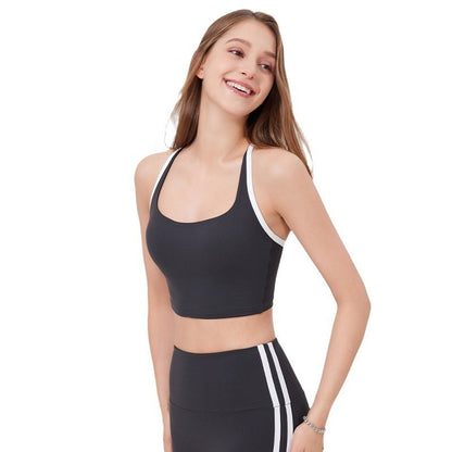 Nude Feel Clothes Bra Adjustable Strap Fitness