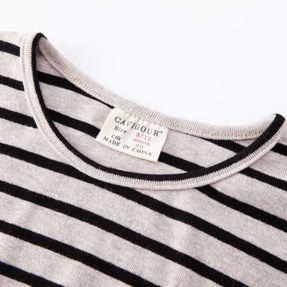 Fashion Striped Baby Girls Clothes T Shirts