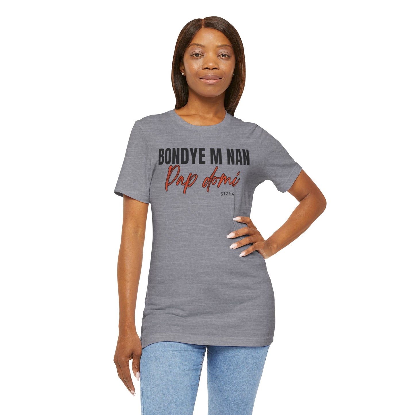 (Black Letters) Faith-Inspired| Bondye M Nan Pap Domi