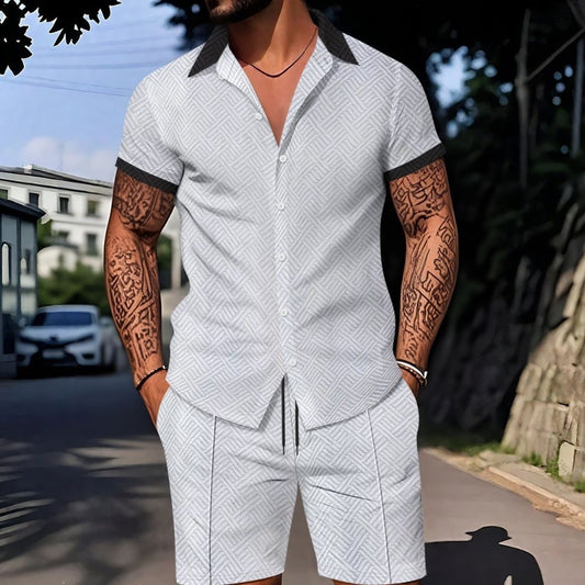 Men's Fashion Short Sleeve Suit