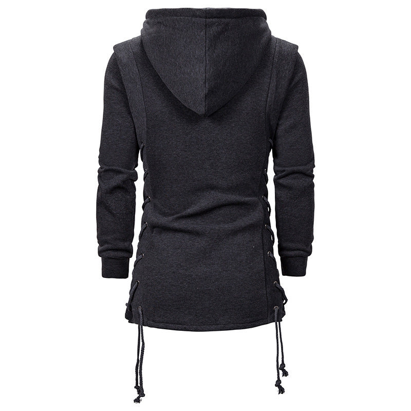 Perfect Men's Goth Hooded Sweater Jacket