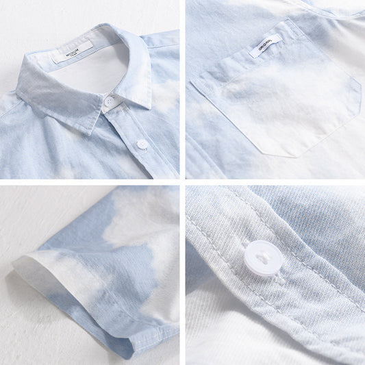 Menswear Trendy All-match Short-sleeved Shirt