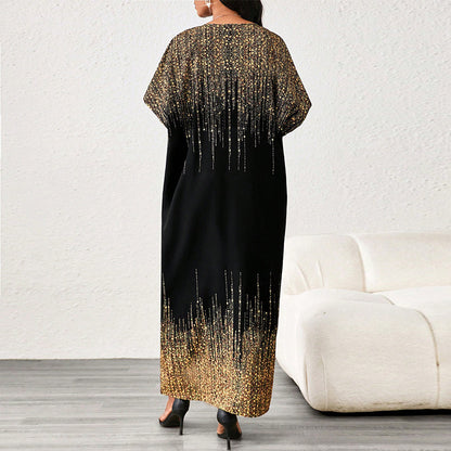Gradient Short Sleeve Dress