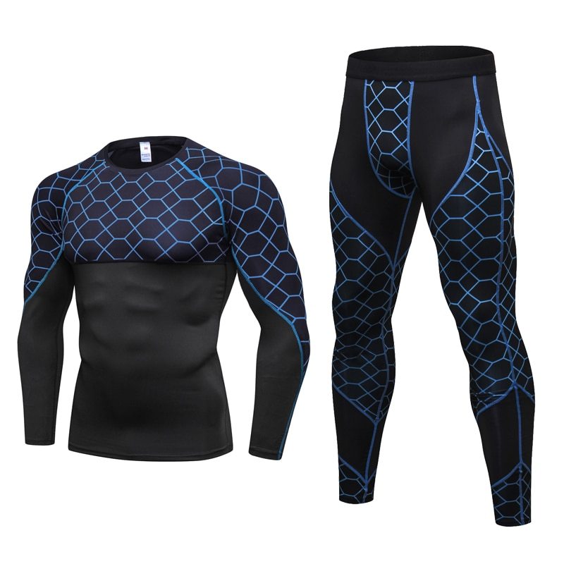 Men's Fitness workout Tights 2pcs Sets