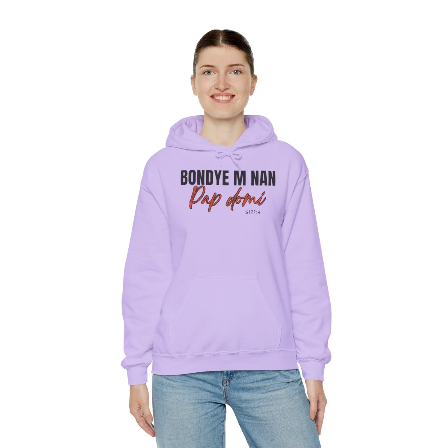 Hoodie Designed "Bondye m nan pap Domi"