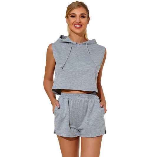 Women Hooded sleeveless suit
