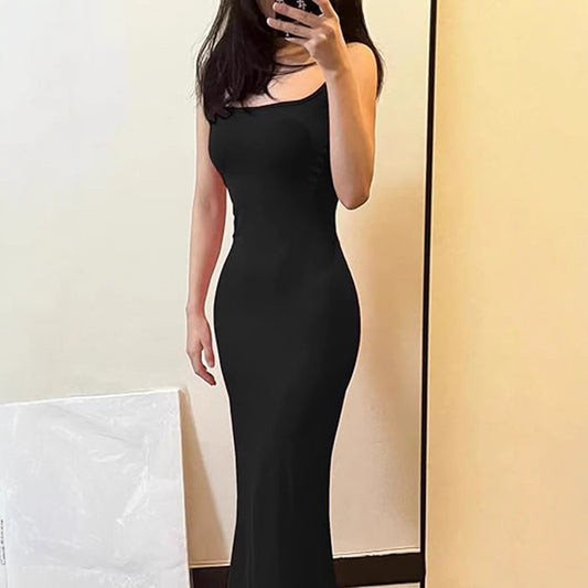 High Waist Skinny Sheath Fishtail Dress