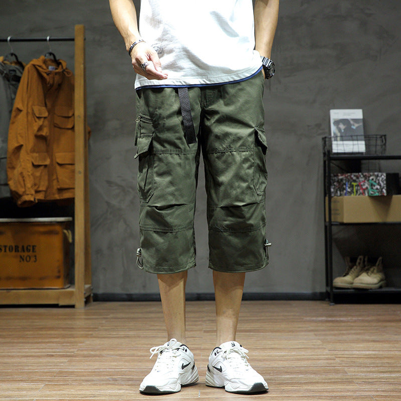 Men's Cropped Pants Loose Straight