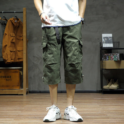 Men's Cropped Pants Loose Straight