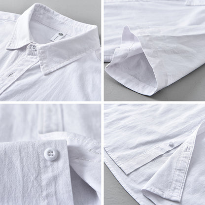 Casual Short-sleeved Cotton Shirt