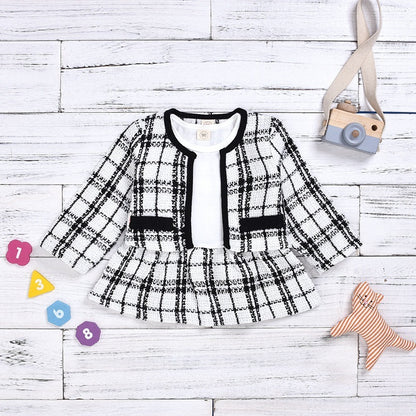 Long-sleeve Dress Baby Small Incense Wind Suit