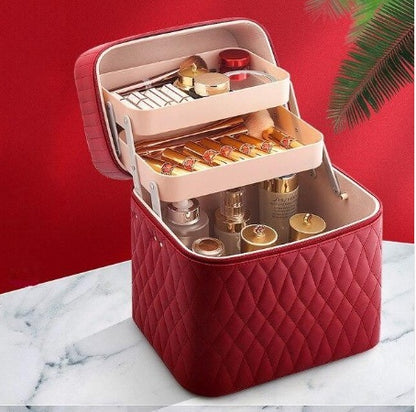 Large Capacity Portable Cosmetics Storage