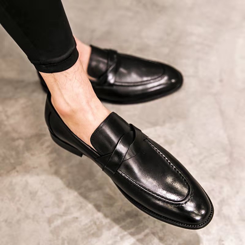 Men Slip-on British Leather Shoes