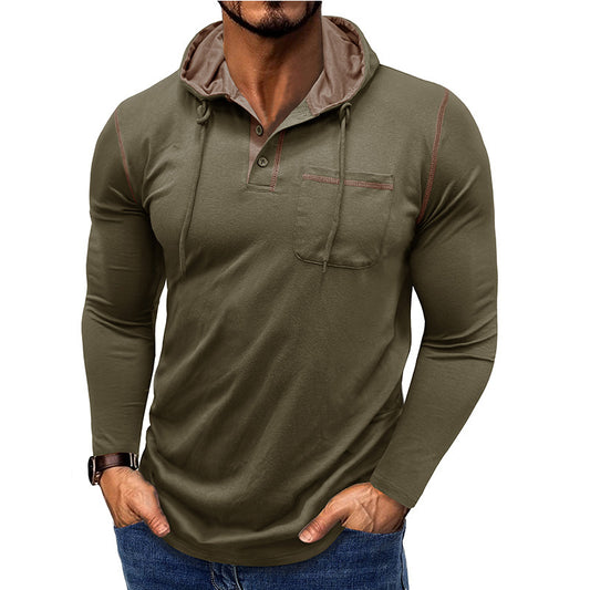 Men's Long-sleeved Hooded