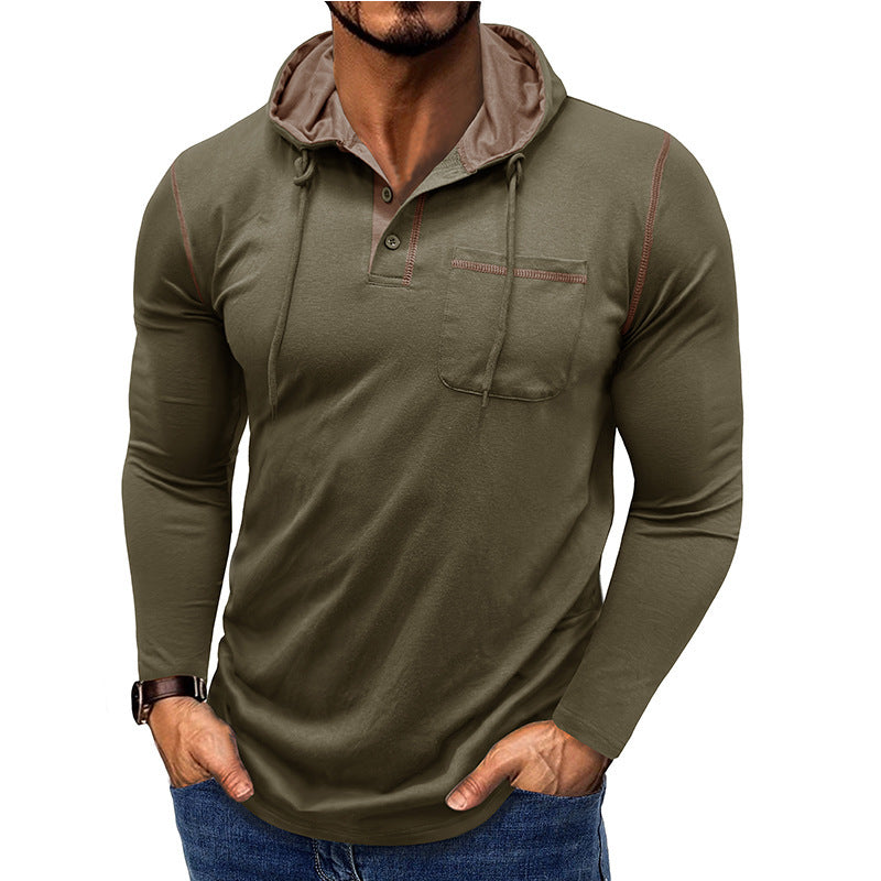Men's Long-sleeved Hooded