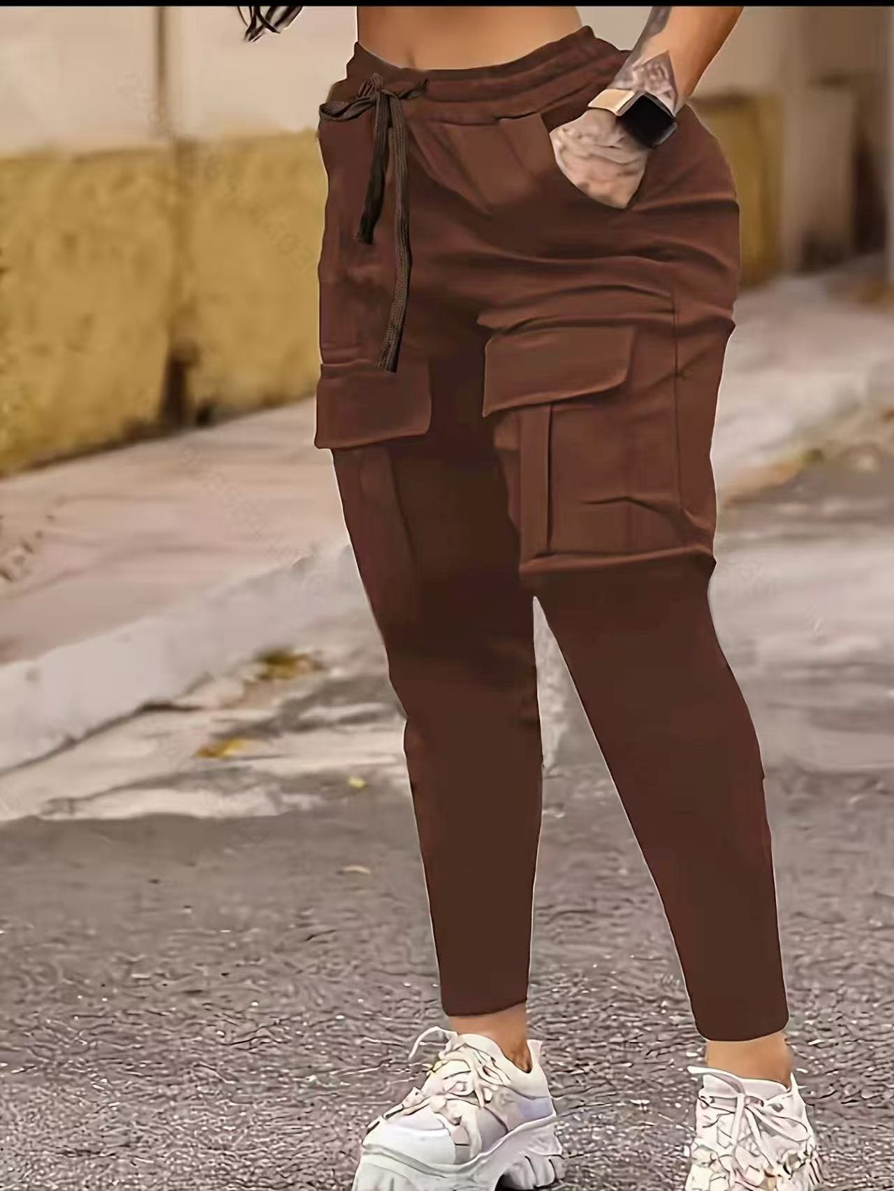 American Solid Pocket Ankle Banded Working Pants