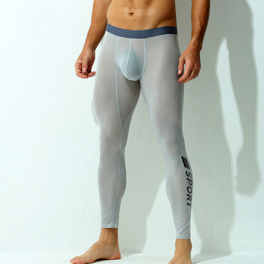 Ice Silk High Elastic Seamless Tight thin Pants