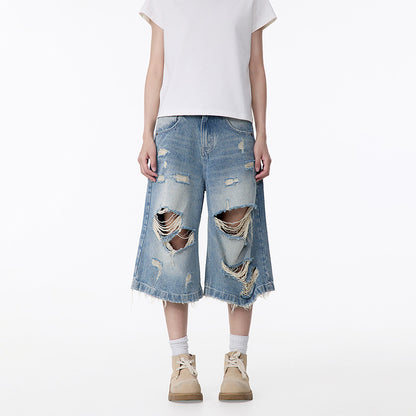 Men's All-matching Straight Capri Pants