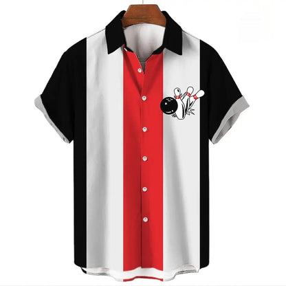 Men's Hawaiian Shirt Button Short Sleeve