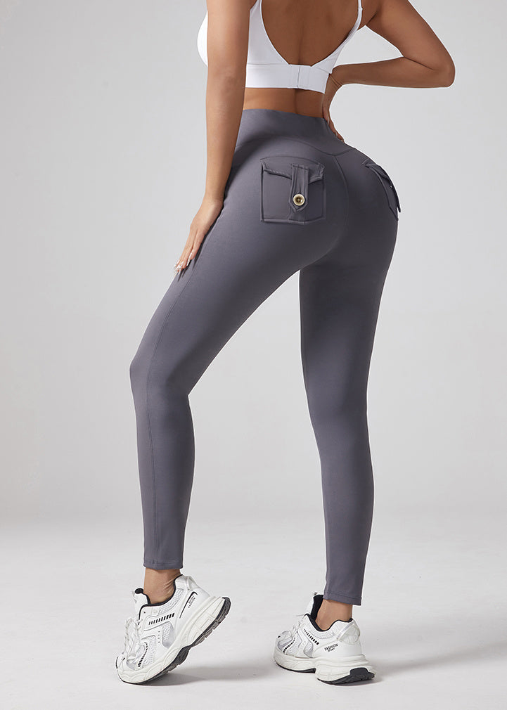 V-waist Fitness Elastic Tight Pants